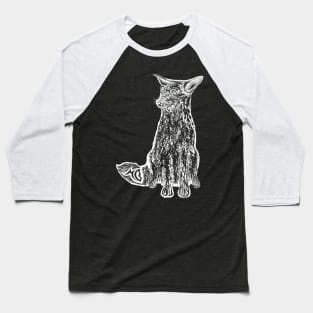 Clever Coyote Hipster Baseball T-Shirt